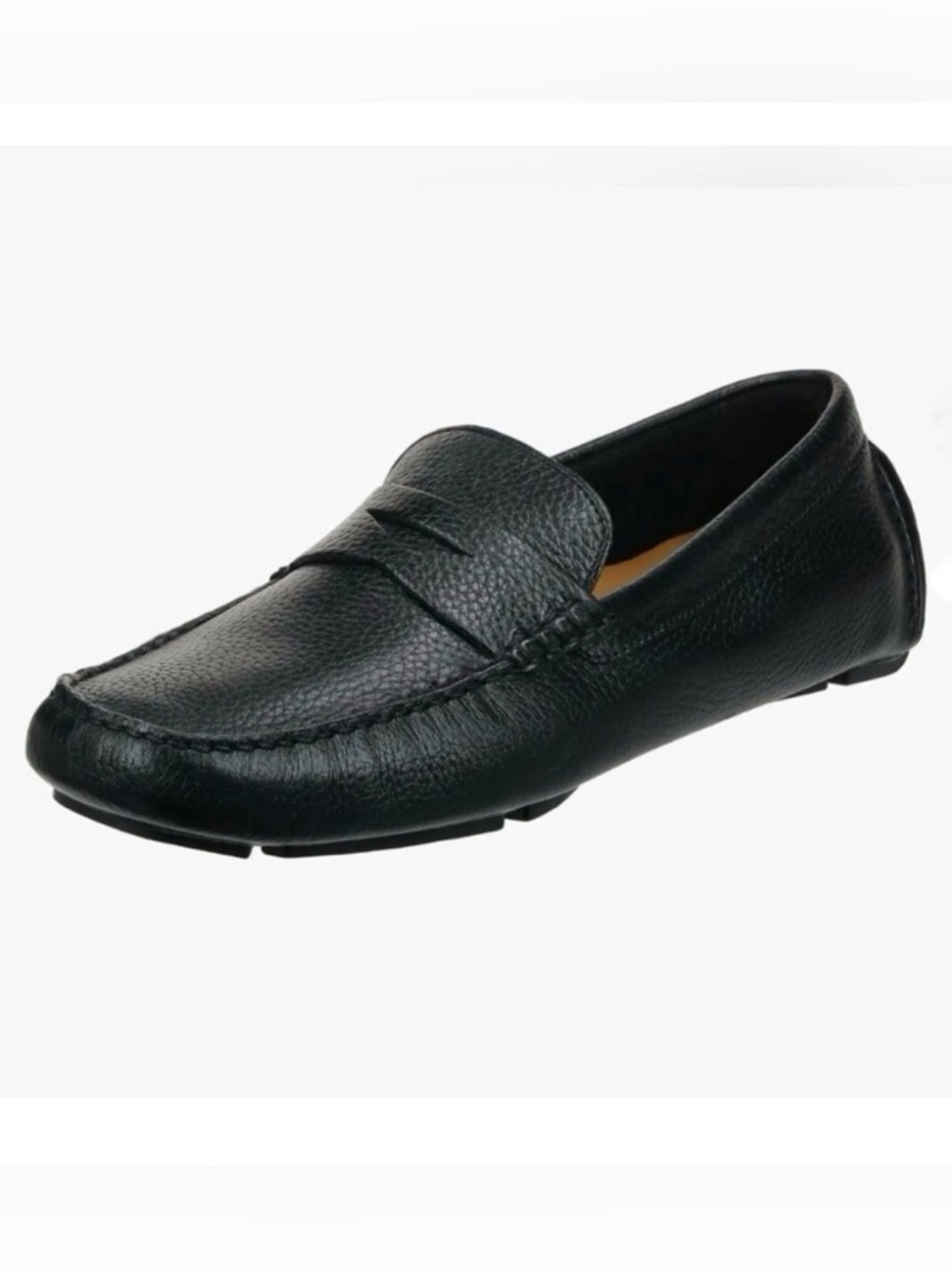 Cole Haan Men's Howland Penny Loafers Black Leather Driving Shoes Size 12